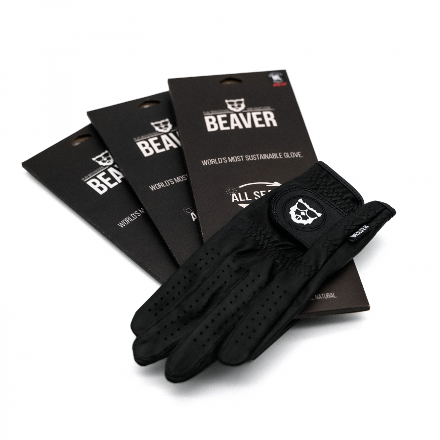 BEAVER GOLF Golf glove ALL SEASON ULTRA SeasonPack (3x) 'Midnight Black'